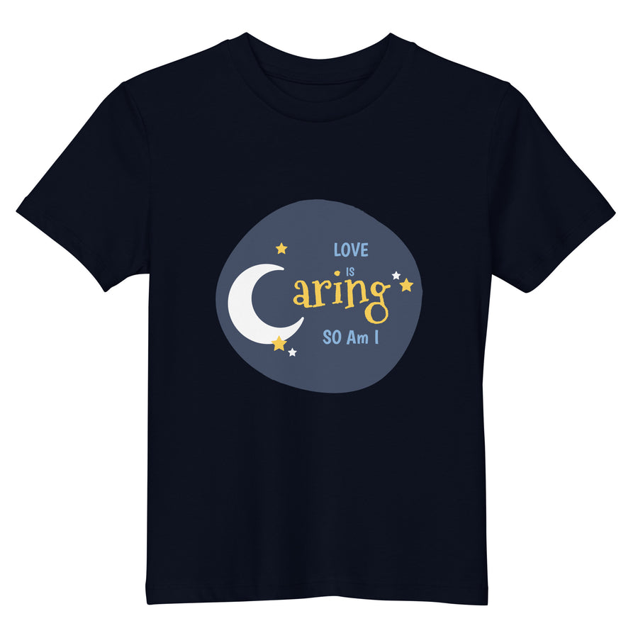Organic cotton children's "Love is Caring and so am I" T-shirt