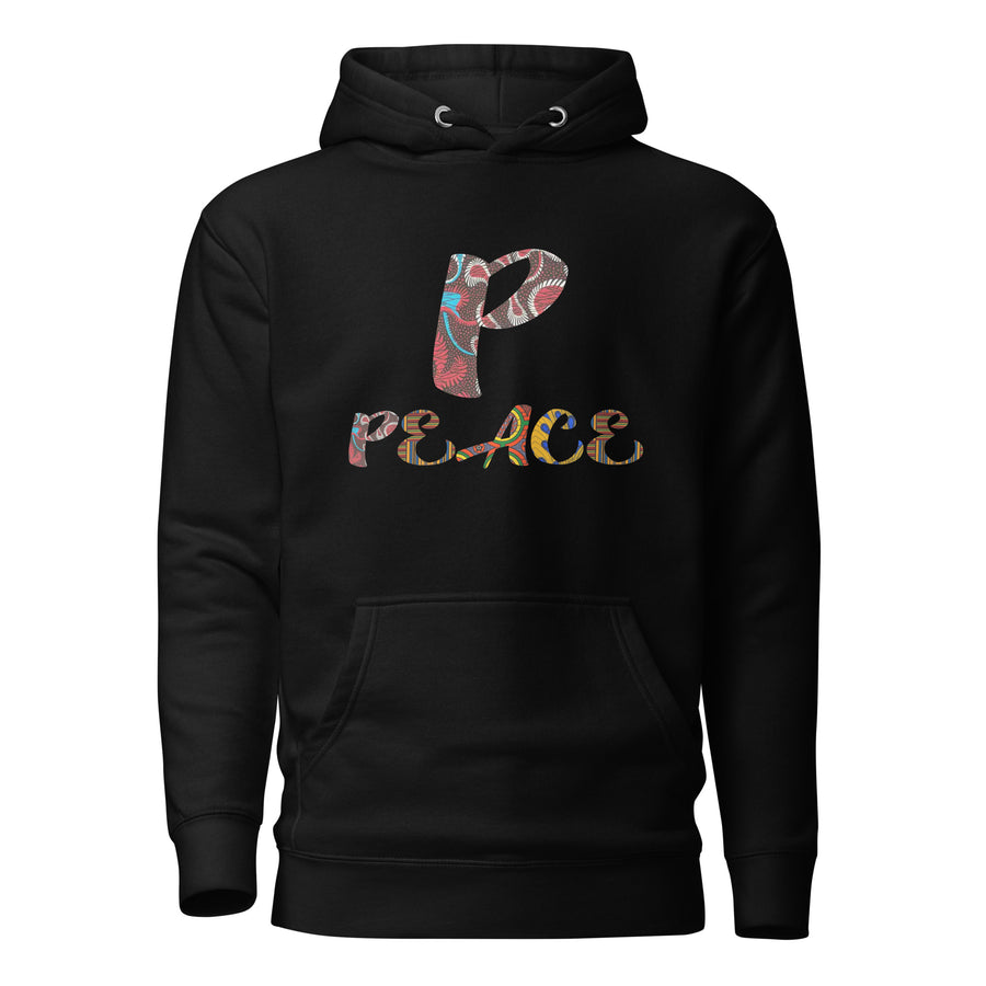 P For Peace Unisex Afro Graphic Hoodie