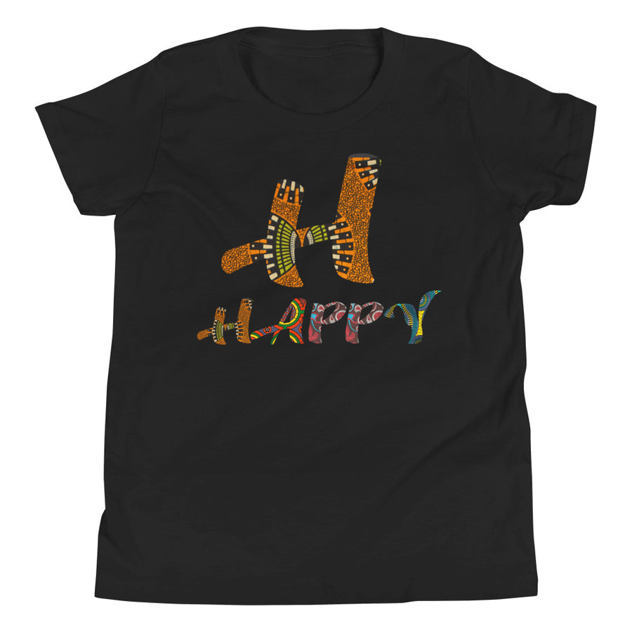 Children's H For Happy Afro Graphic T-Shirt