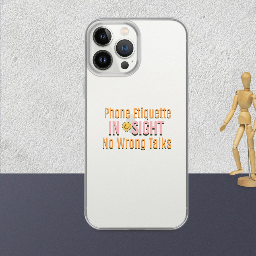 "No wrong talks" Clear Case for iPhone®