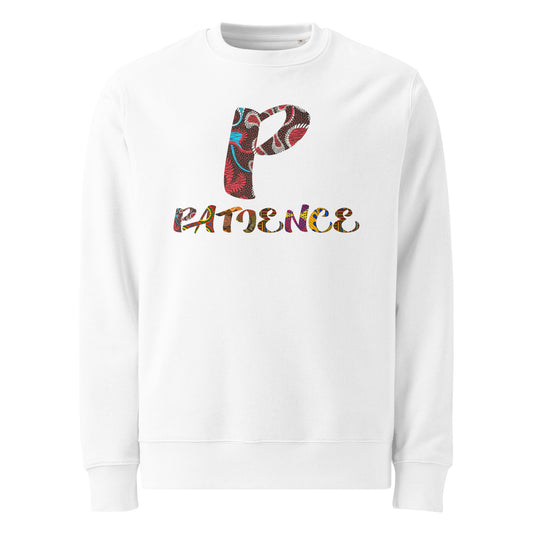P For patience Unisex Afro Graphic Eco sweatshirt