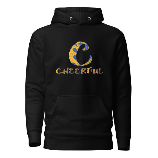'C' for 'Cheerful' Unisex Afro Graphic Hoodie