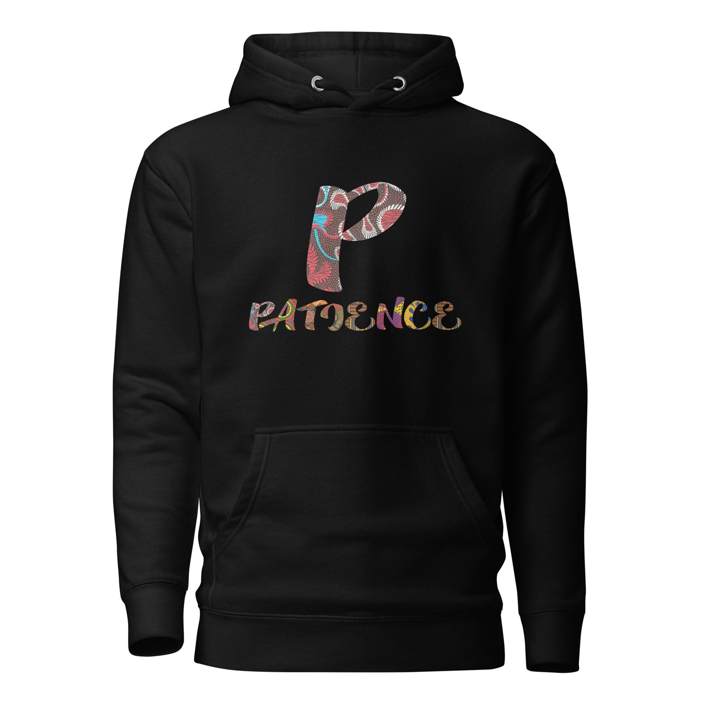 P For Patience Unisex Afro Graphic Hoodie