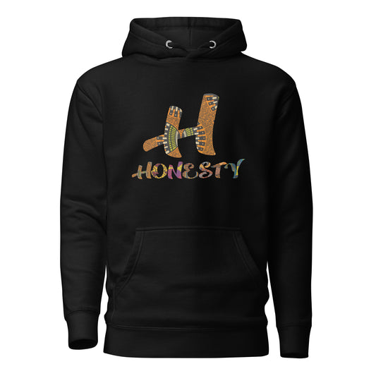 H For Honesty Unisex Afro Graphic Hoodie