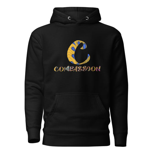 C For Compassion Unisex Afro Graphic Hoodie