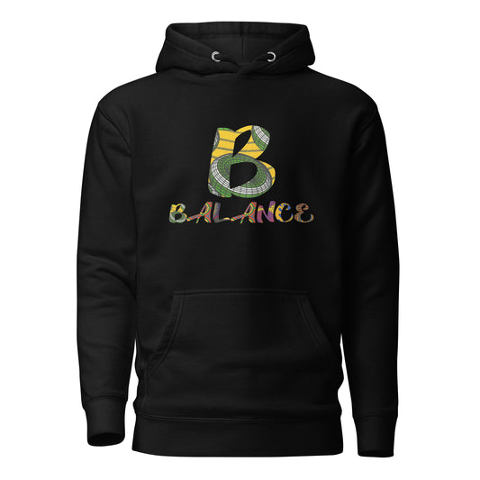 B For Balance Unisex Afro Graphic Hoodie