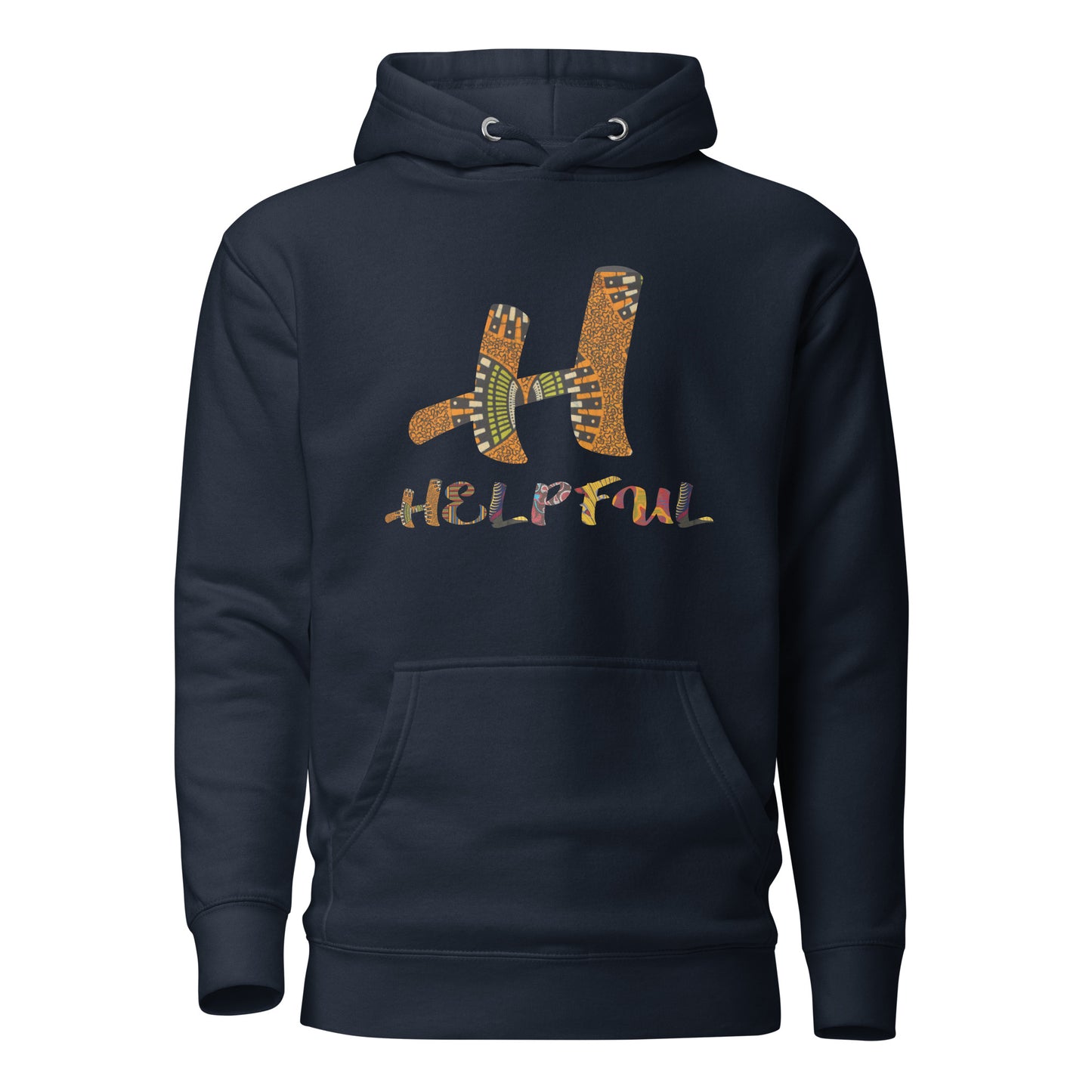 H for Helpful Unisex Afro Graphic Hoodie