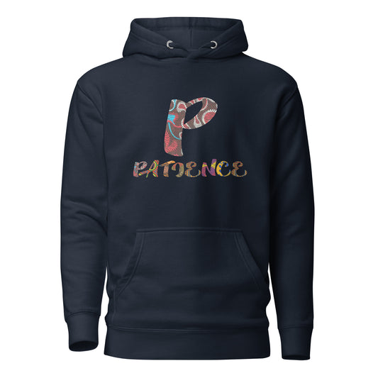 P For Patience Unisex Afro Graphic Hoodie