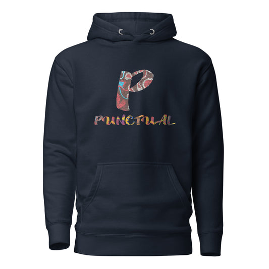 P For Punctual Unisex Afro Graphic Hoodie