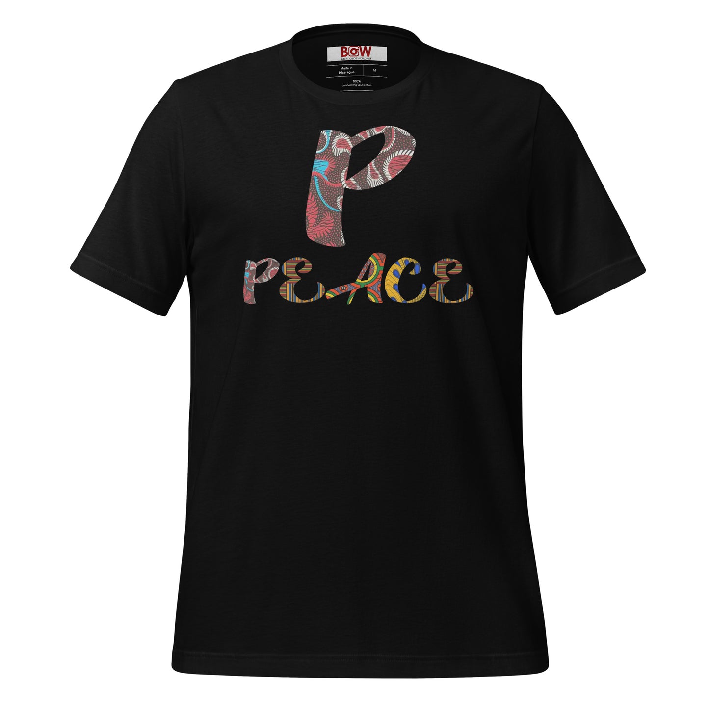 P For Peace Unisex Afro Graphic T-Shirt