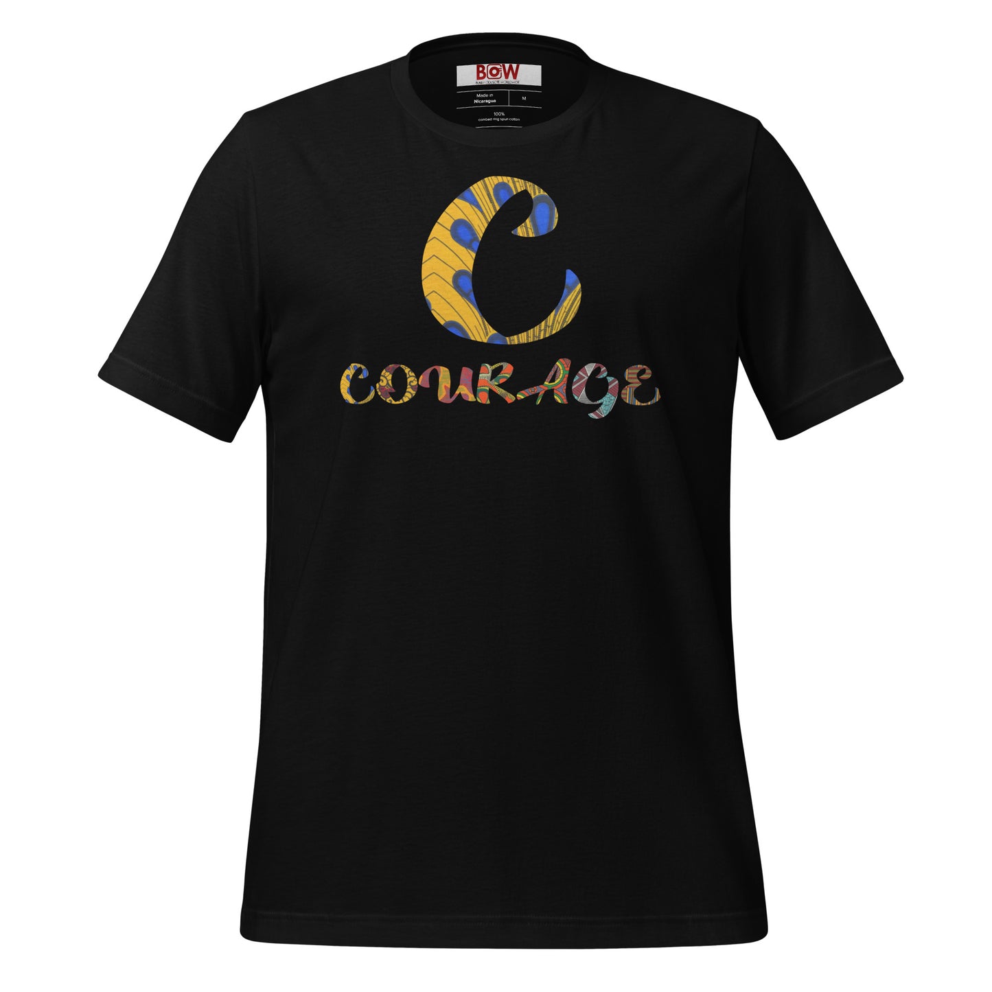 C For Courage Unisex Afro Graphic T-Shirt