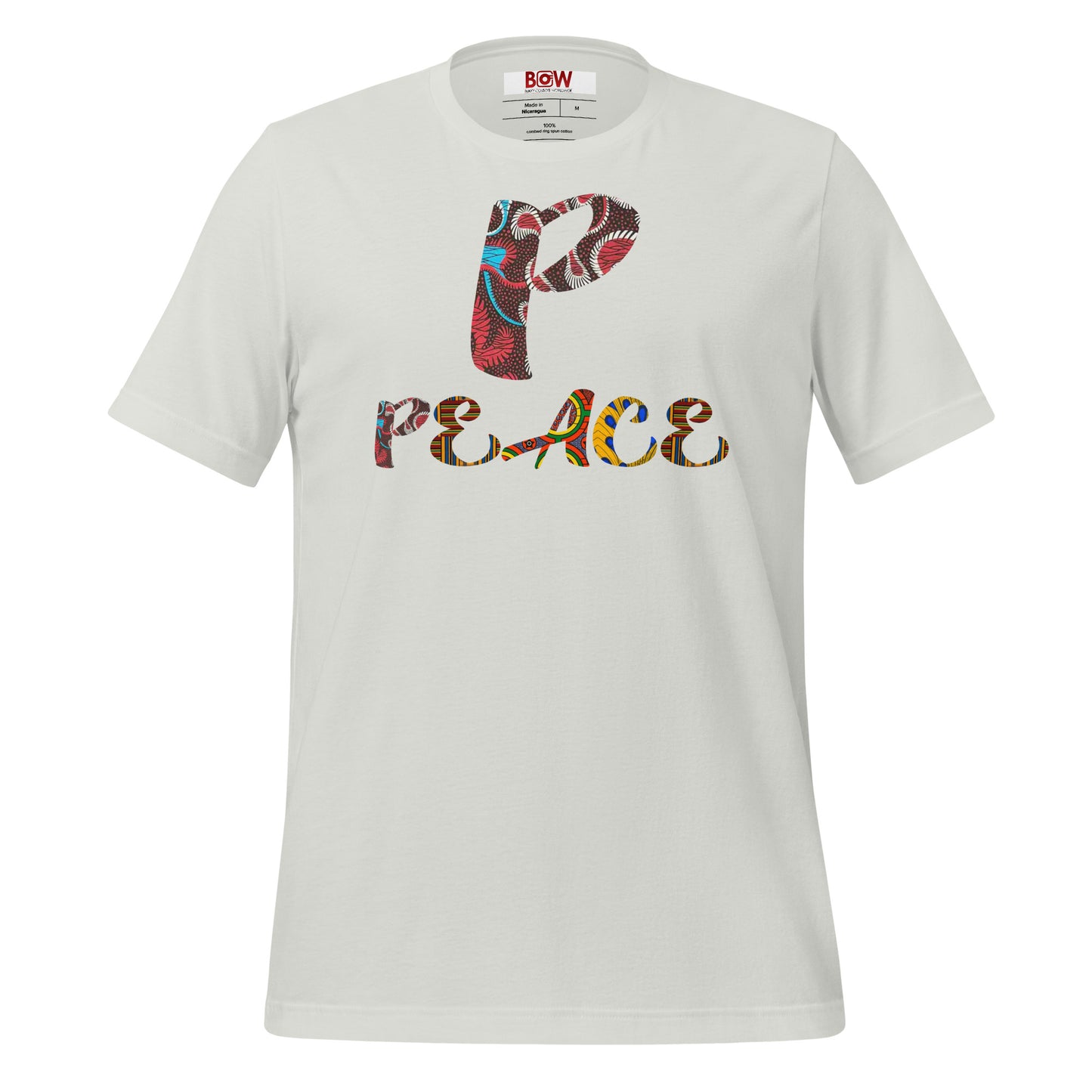 P For Peace Unisex Afro Graphic T-Shirt