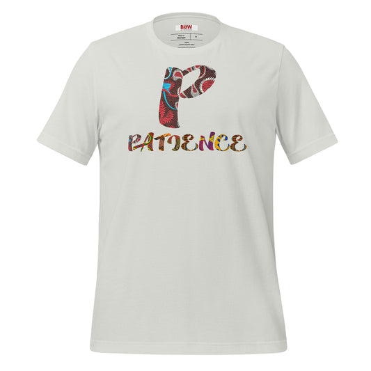 P For Patience Unisex Afro Graphic T-Shirt