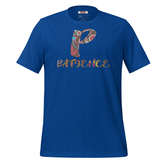 P For Patience Unisex Afro Graphic T-Shirt