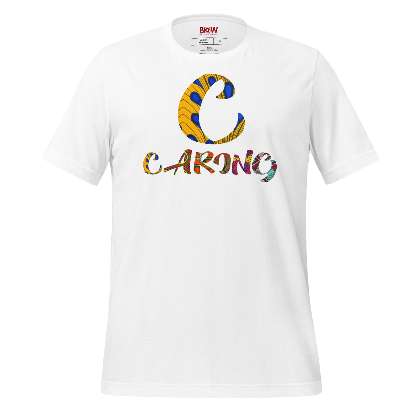 C For Caring Unisex Afro Graphic T-Shirt
