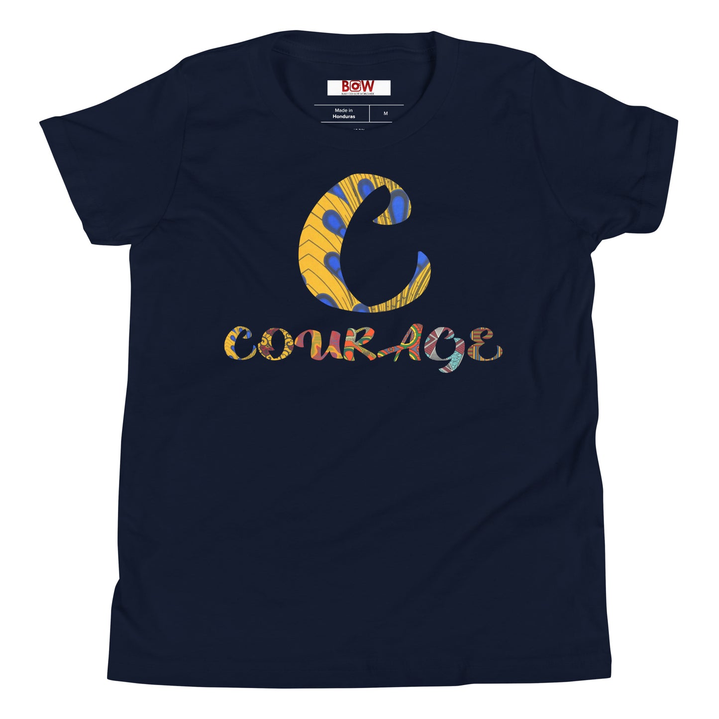 Children's C For Courage Afro Graphic T-Shirt