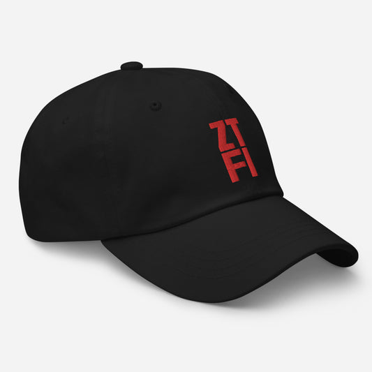 ZTFI 3D Red Embroidery Hat