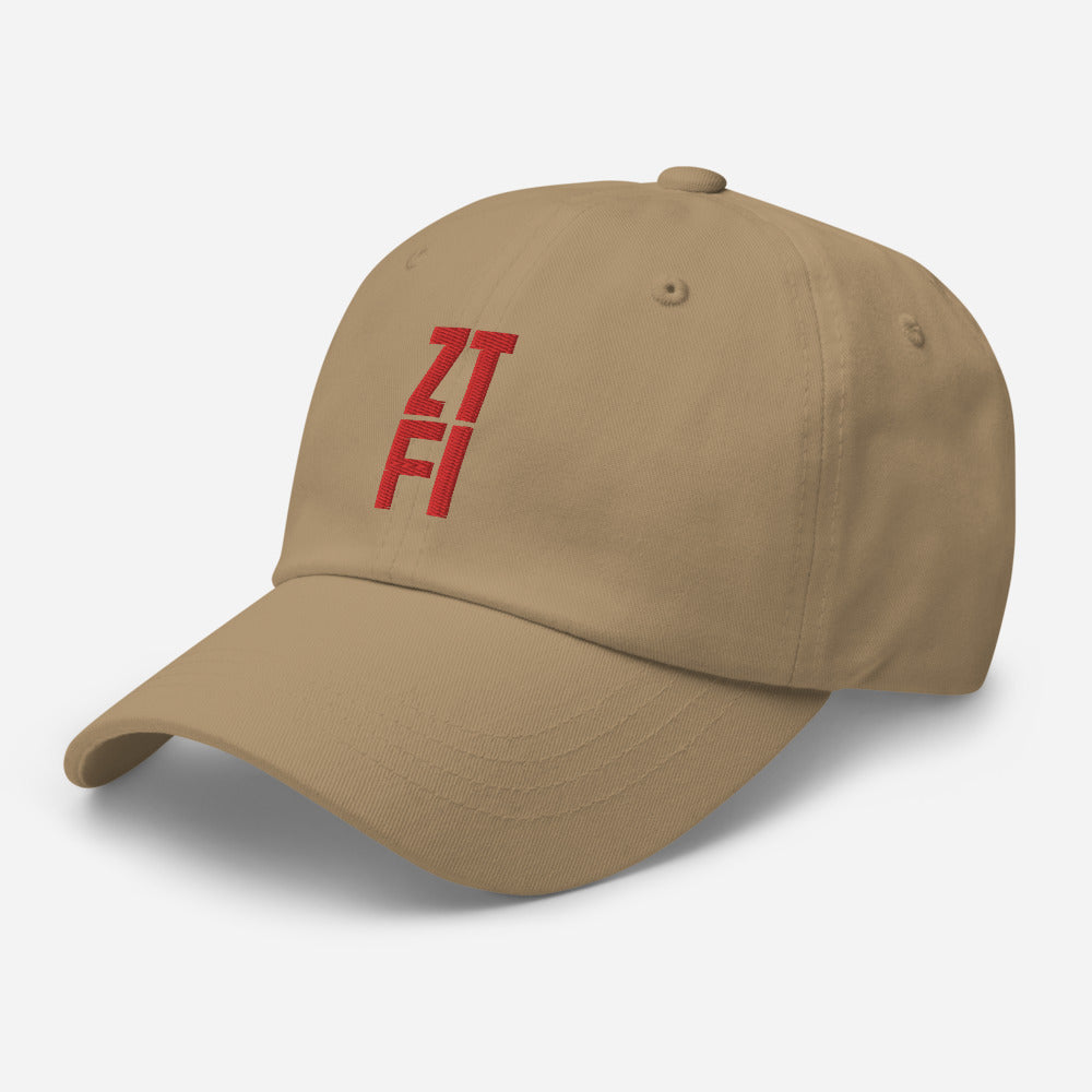 ZTFI 3D Red Embroidery Hat