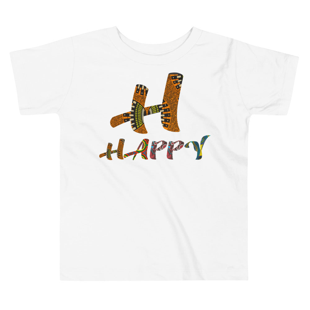 Toddler's H For Happy Afro Graphic T-Shirt