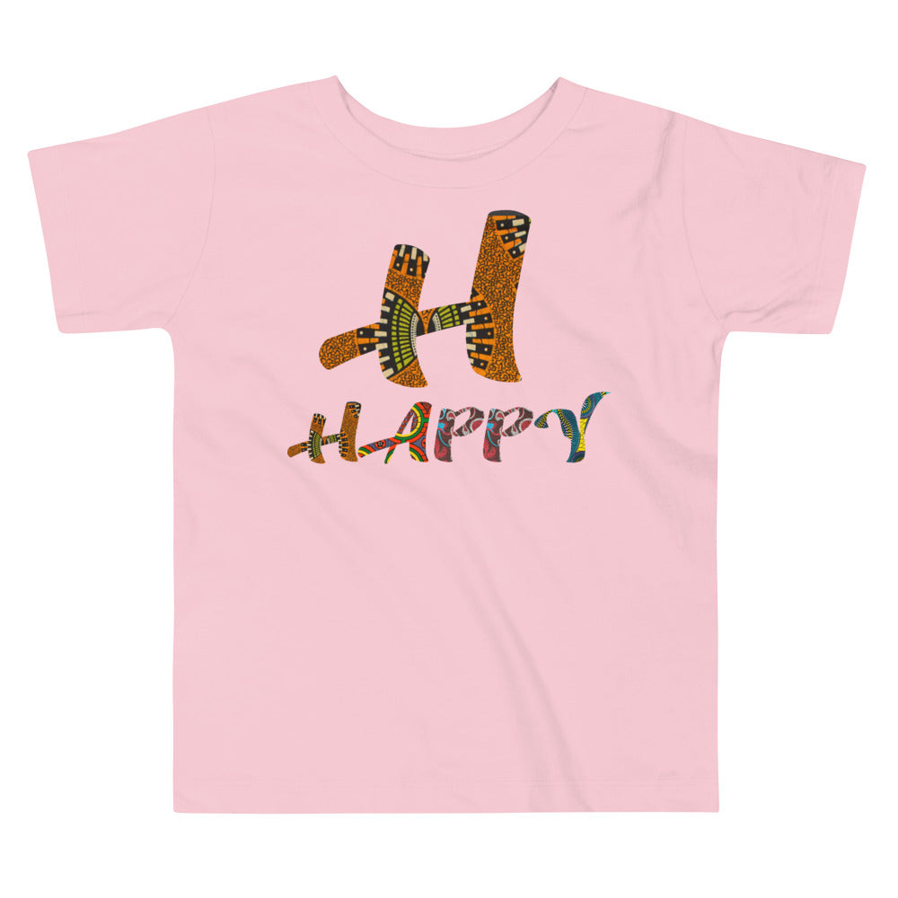 Toddler's H For Happy Afro Graphic T-Shirt