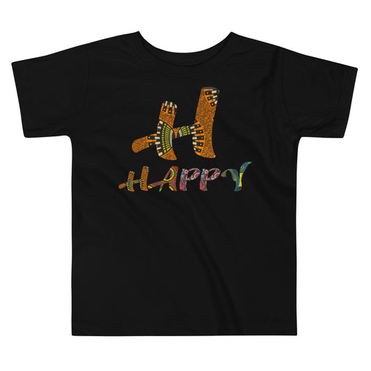 Toddler's H For Happy Afro Graphic T-Shirt