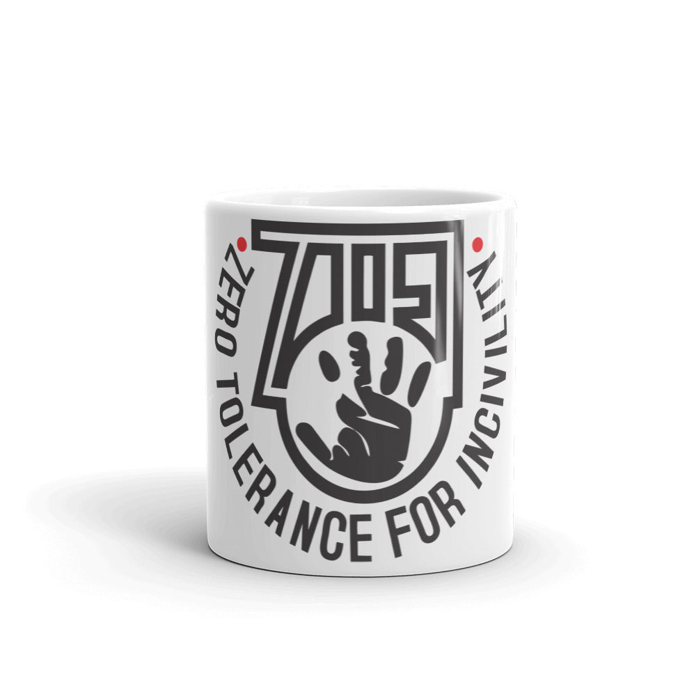 Zero Tolerance White Emblem Mug