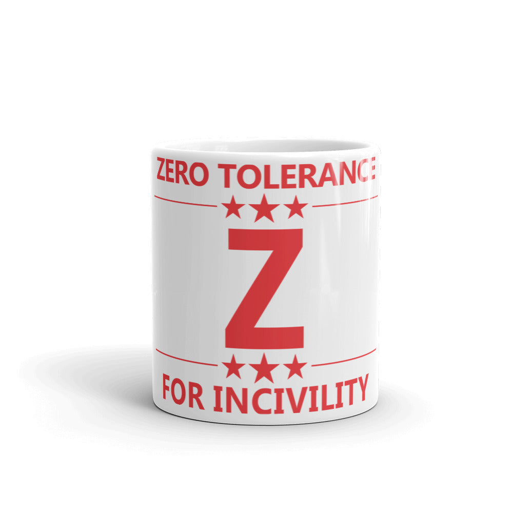 Red Z Stars Zero Tolerance Mug