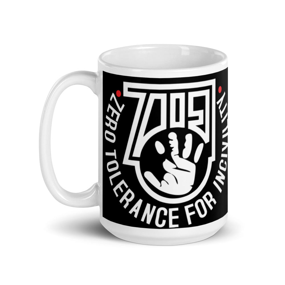 Personalised Zero Tolerance Emblem Mug