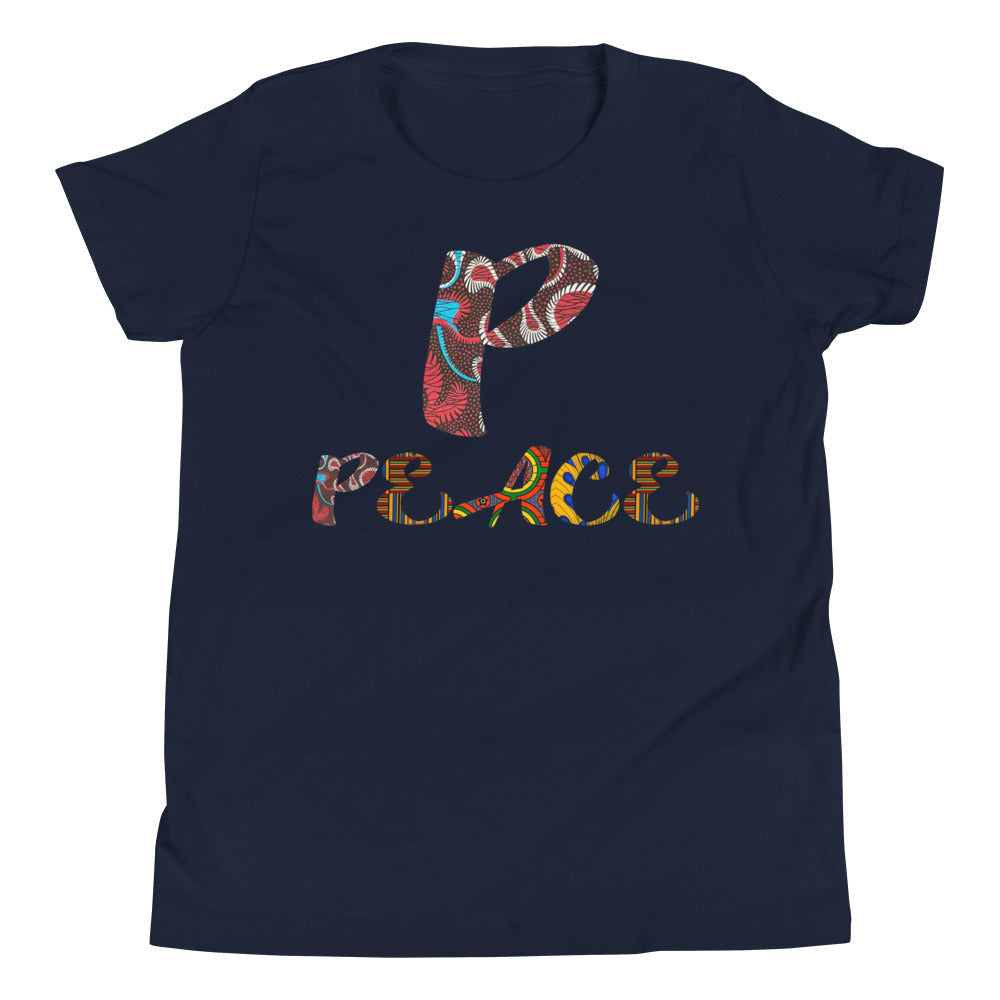 Children's P For Peace Afro Graphic T-Shirt